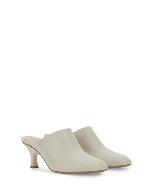 Tod's White Leather Sandal