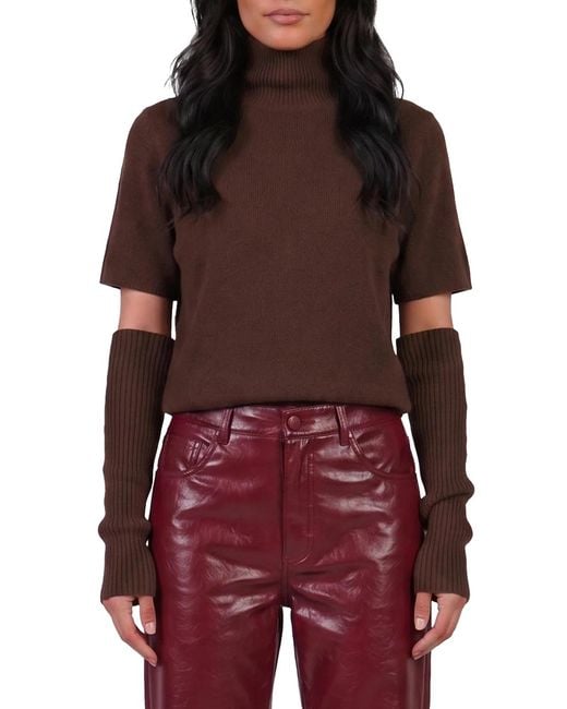 FEDERICA TOSI Red Sleeve-Top Shirt