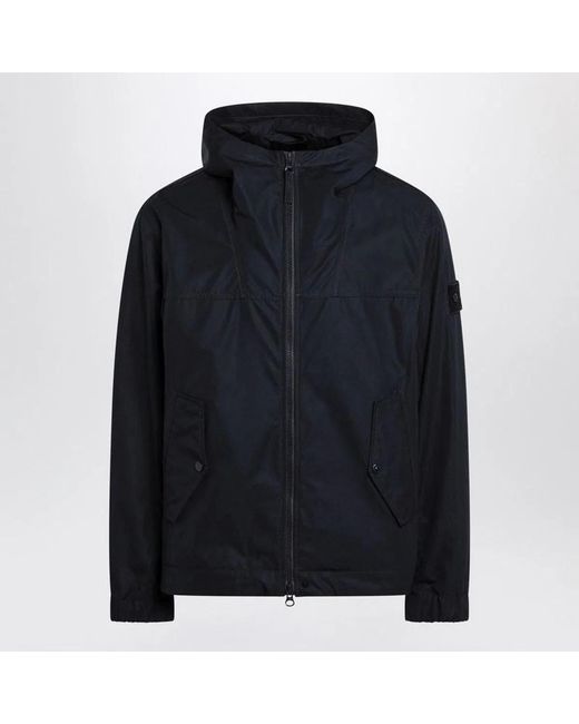 Stone Island Black Cotton Zipup Jacket for men
