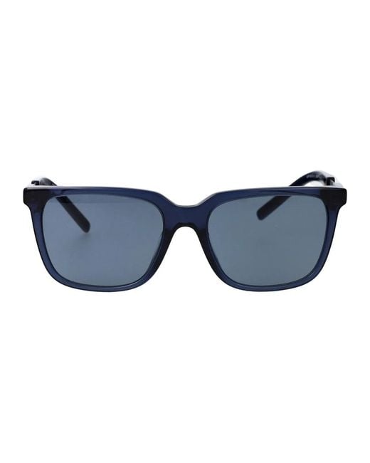 Giorgio Armani Blue Trasparent Acetate Sunglasses