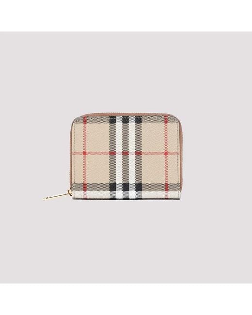 Burberry Natural E-Canvas Wallet