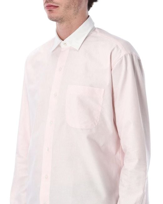Salvatore Piccolo White Alberto Striped Shirt for men
