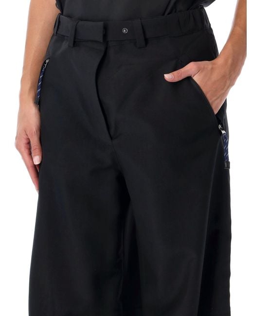 Prada Black Wool And Mohair Pants
