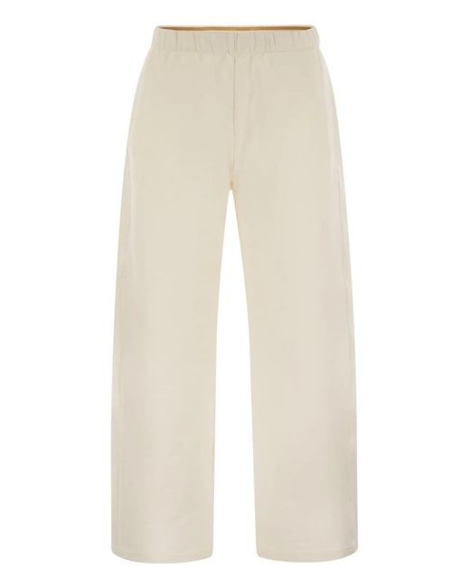 Max Mara Natural Ivory Silk Blend Filovia Joggers
