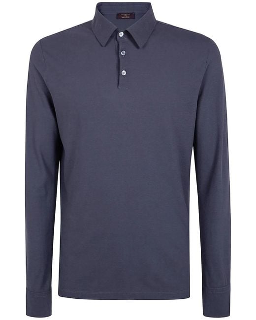 Zanone Black Short Sleeves Polo Shirt for men