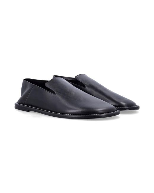 AMI Blue Leather Loafers for men