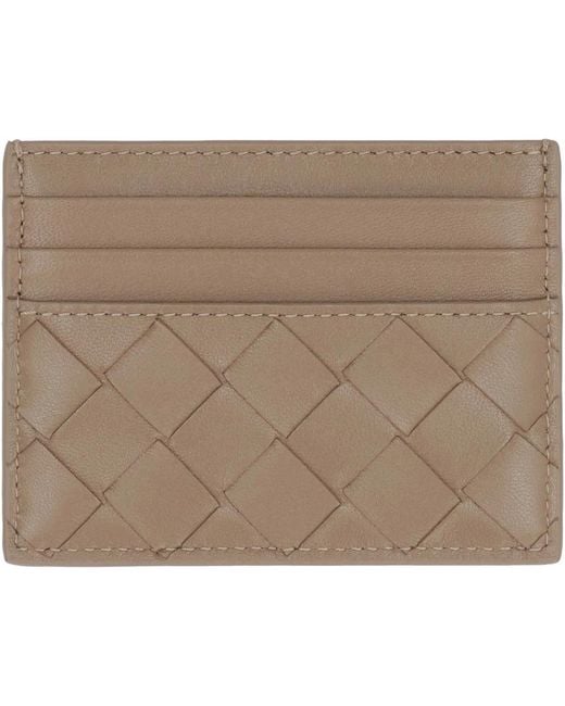 Bottega Veneta Brown Intrecciato Card Case