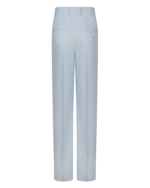 Bottega Veneta Blue Straight-Leg Trousers