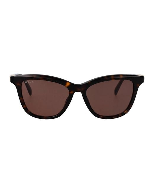 Gucci Brown Havana-Havana- Acetate Sunglasses