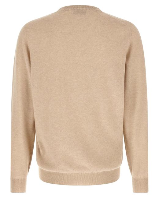 Brunello Cucinelli Natural Cashmere Sweater for men