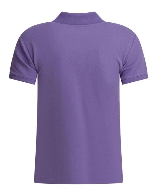 Polo Ralph Lauren Purple Slim-Fit Stretch Logo Cotton Elastane Polo Shirt