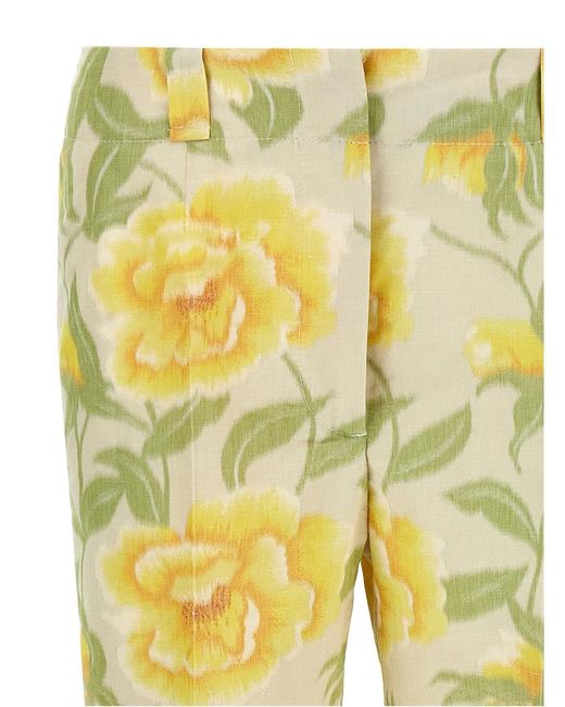 KENZO Yellow Peonies' Pants