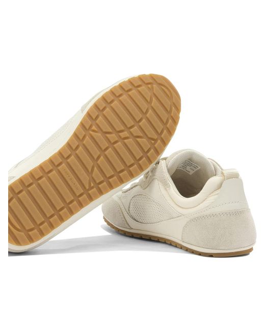 Tory Burch White Suede Leather Sneakers