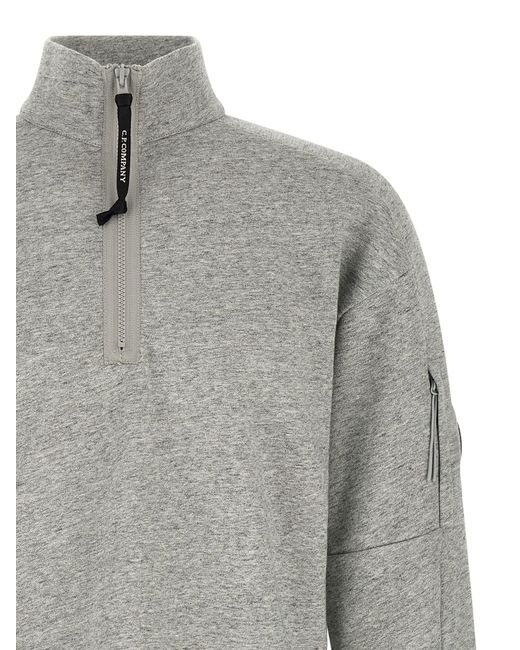 C P Company Gray Cotton Sweatshirt for men