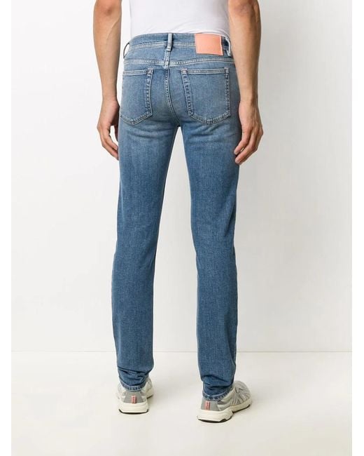 Acne Blue Organic Cotton Denim Jeans for men