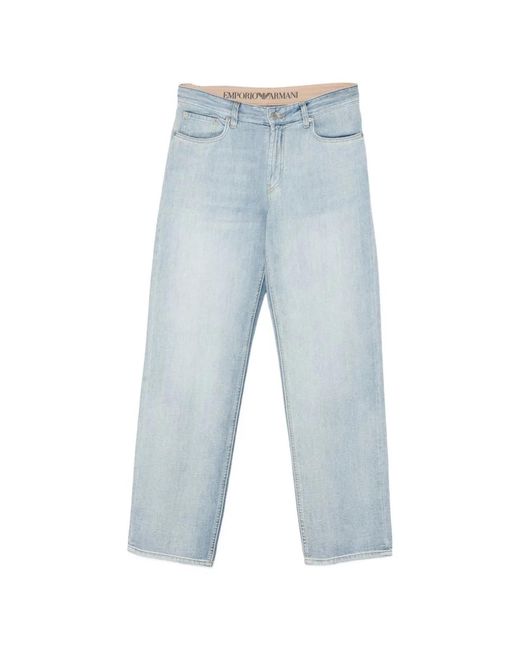Emporio Armani Blue Slim Denim Jeans for men