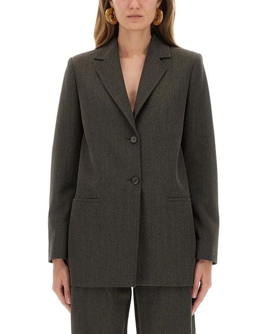 Moschino Gray Wool Blend Jacket