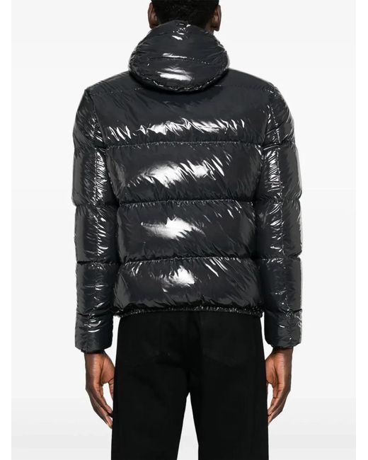 Herno Black Padded Jacket With Hood for men