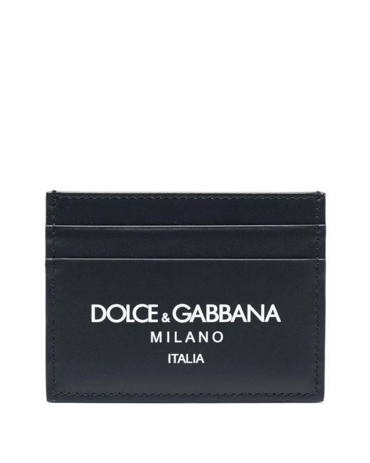 Dolce & Gabbana Black Dolce & Gabbana Midnight Leather Cardholder for men