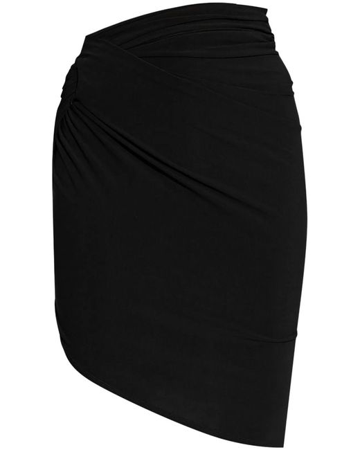 Jacquemus Black The Drapeado Mini Skirt