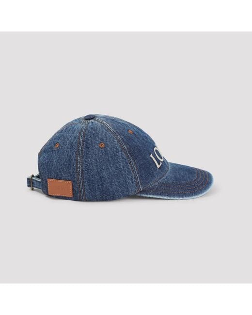 Loewe Blue Denim Baseball Cap
