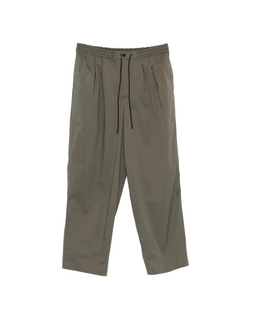 PT Torino Gray Wide Trousers for men