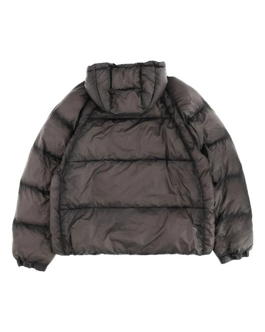 Represent Gray Down Jacket With Logo for men