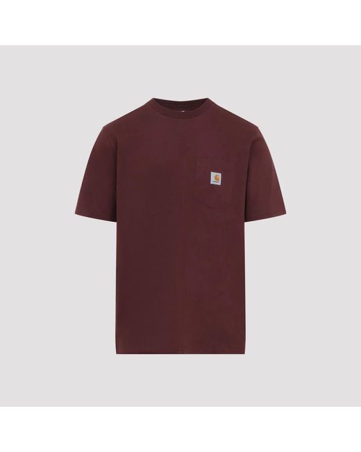 Carhartt Purple Amarone Pocket T-Shirt for men