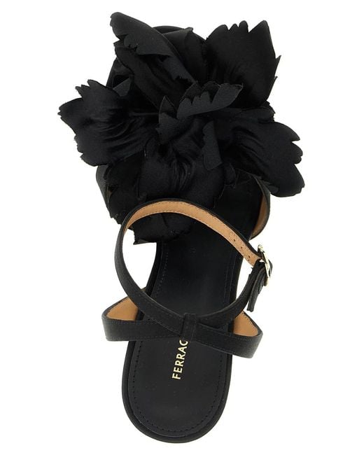 Ferragamo Black 'Ghilly' Sandals