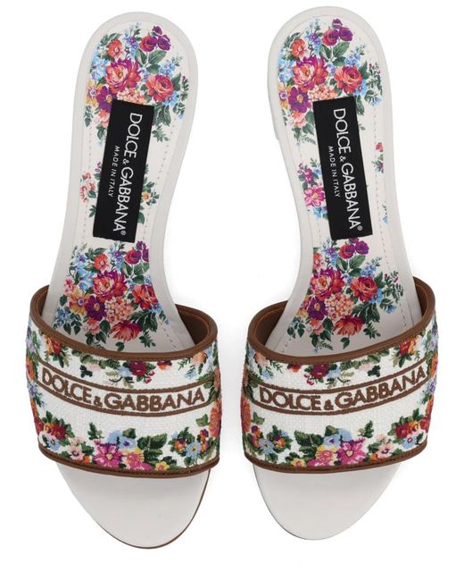 Dolce & Gabbana White Dolce & Gabbana Leather Flats