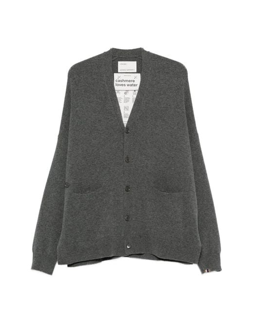 Extreme Cashmere Gray Cashmere Cardigan