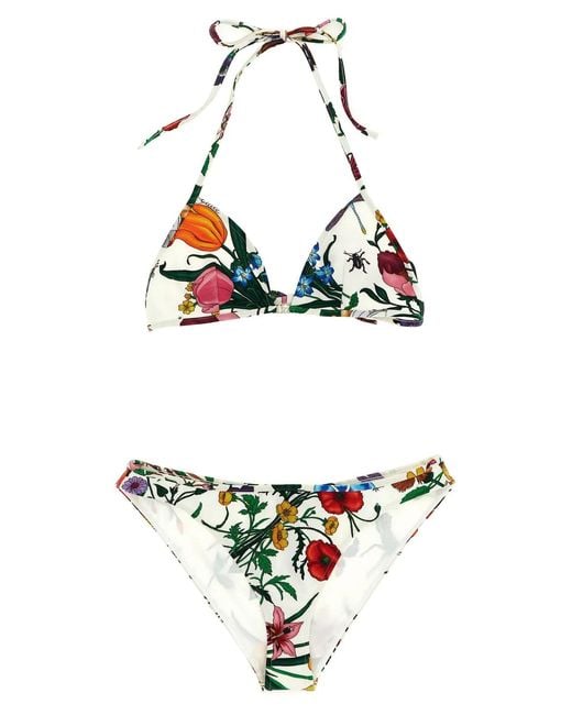 Gucci White Flora' Bikini