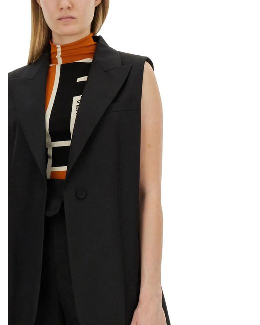 Fendi Black Tailored Vest
