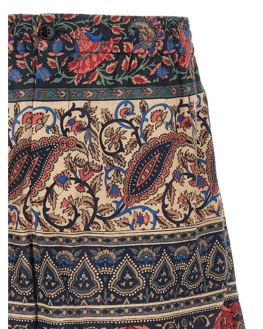Valentino Garavani Multicolor 'Voyage Imaginaire' Bermuda Shorts for men