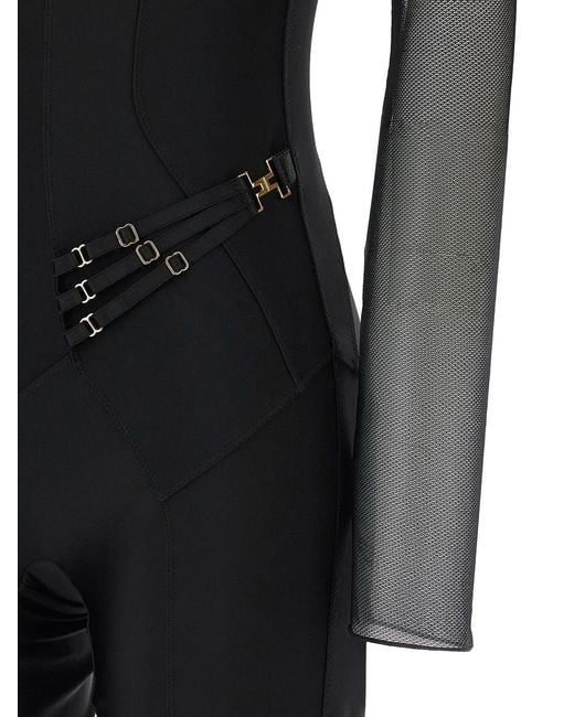 Elisabetta Franchi Black Polyamide Jumpsuit