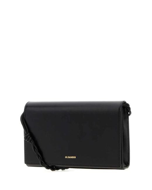 Jil Sander Black Tangle Wallet