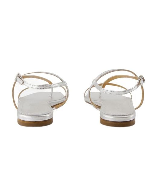 Aeyde Metallic Ella Sandals