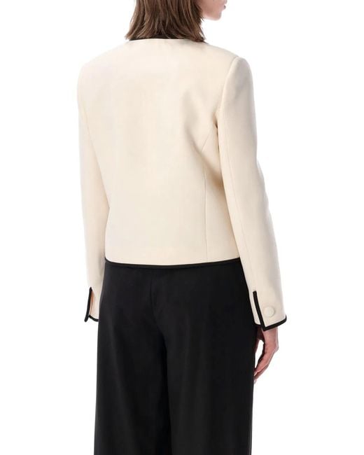 Valentino Garavani Natural Crepe Couture Jacket