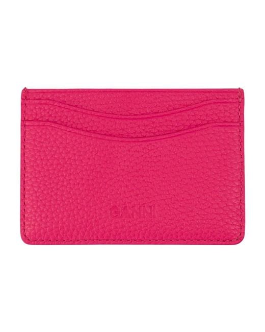 Ganni Pink Bou Cardholder