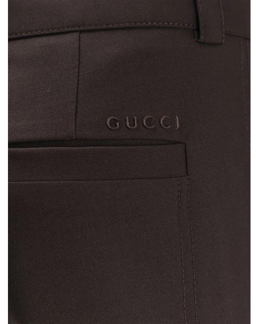 Gucci Black Chocolate Gabardine Pant for men