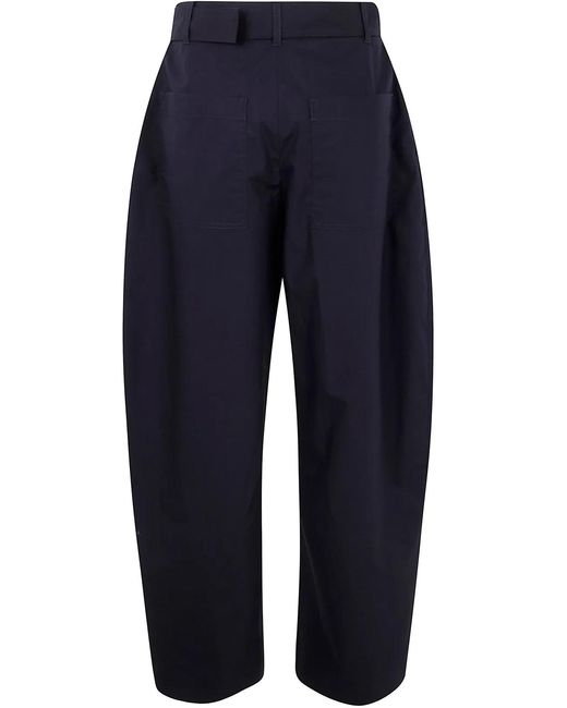 Studio Nicholson Blue Belted Round Leg Pant