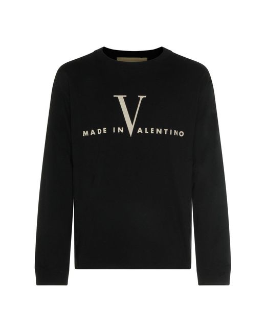 Valentino Garavani Black T-Shirt With Made for men