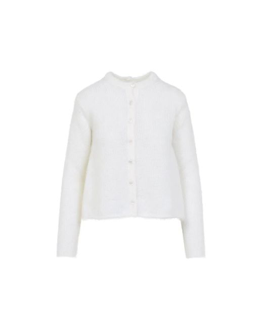 Loewe White Mohair Cardigan