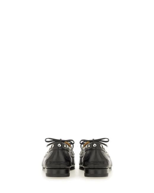 Bally Black Moccasin Plume