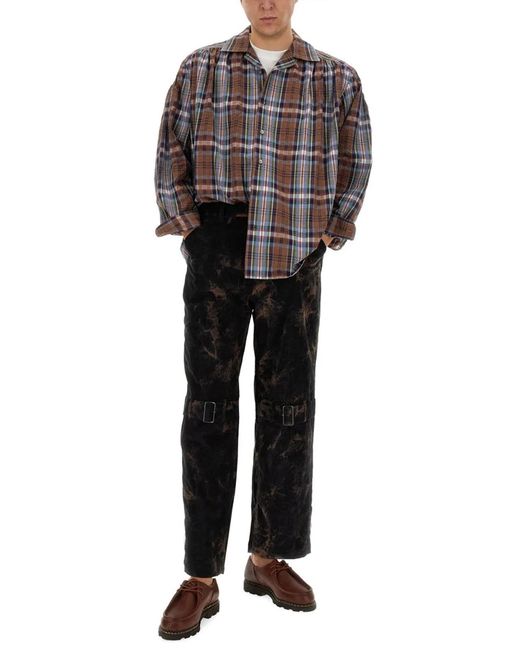 A.I.E. Black Ribbed Pants for men