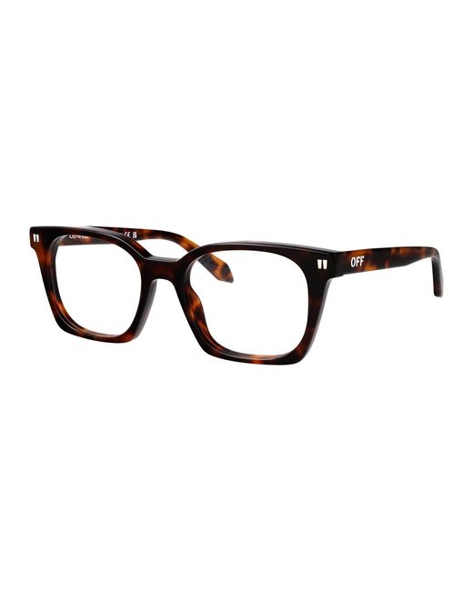 Off-White c/o Virgil Abloh Black Shiny Havana Acetate Glasses