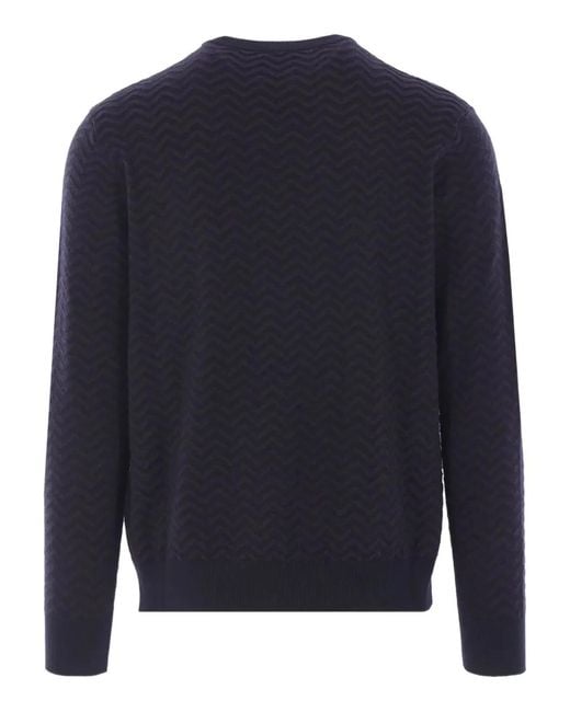 Giorgio Armani Blue Sweater for men