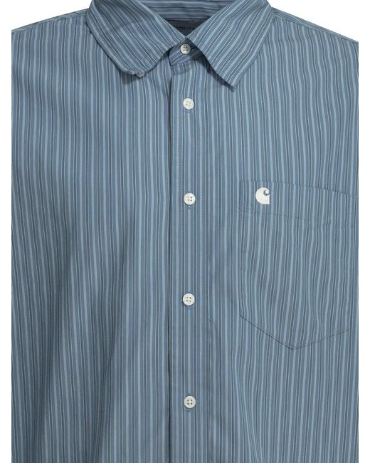 Carhartt Blue "Keene" Casual Shirt for men