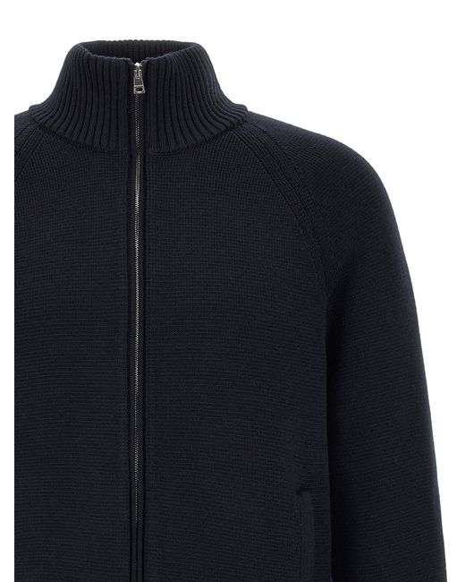 Gucci Blue Web Ribbon Knitted Jacket for men