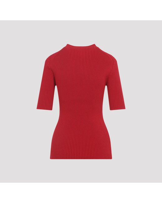 Prada Red Wool Blend Sweater